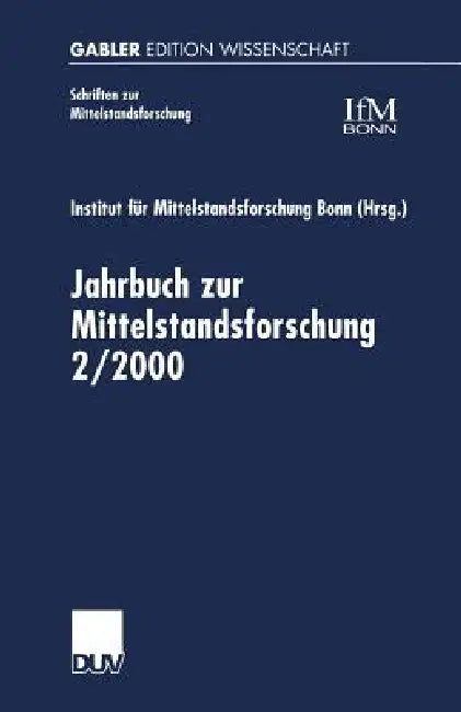 Jahrbuch Zur Mittelstandsforschung 2/2000 (English, Kenneth A. Loparo)