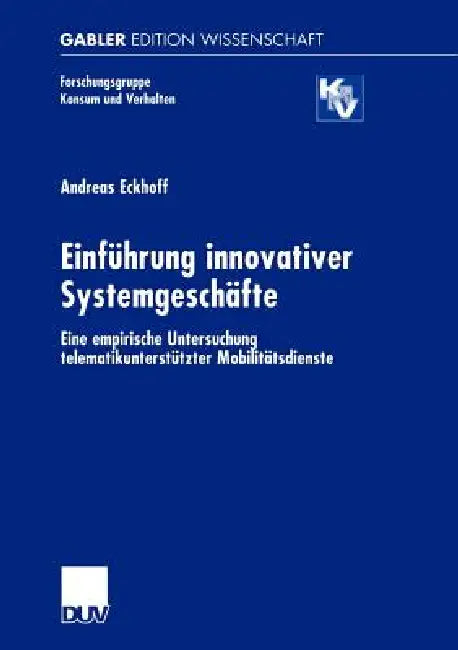 Einführung Innovativer Systemgeschäfte (English, Andreas Eckhoff)