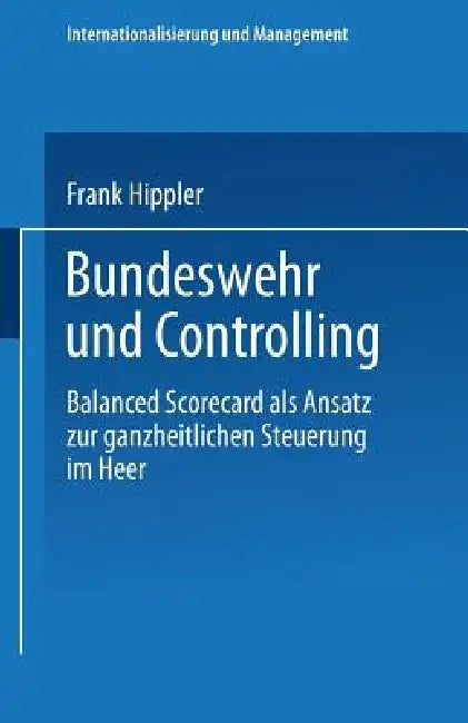Bundeswehr Und Controlling (English, Frank Hippler)