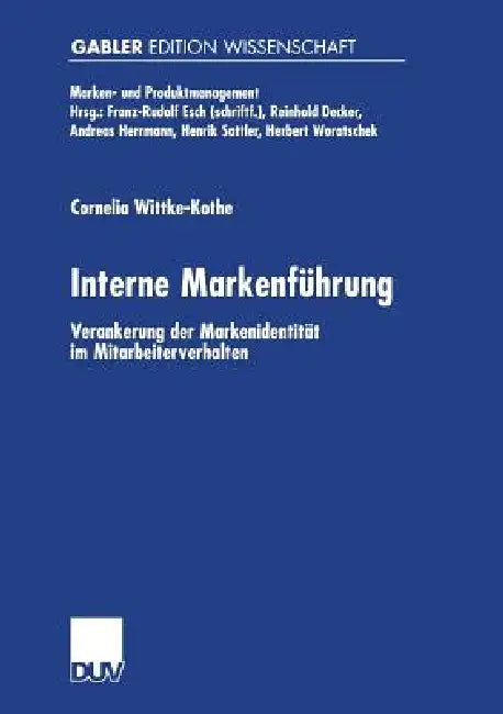 Interne Markenführung (English, Cornelia Wittke-Kothe)