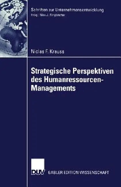 Strategische Perspektiven Des Humanressourcen-Managements (English, Niclas Krauss)
