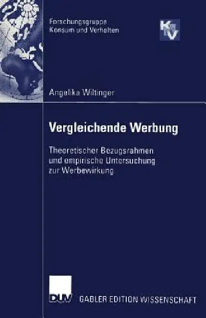 Vergleichende Werbung (English, Angelika Wiltinger)