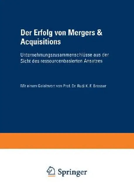 Der Erfolg Von Mergers & Acquisitions (English, Erik Eschen)