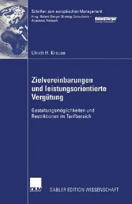 Zielvereinbarungen Und Leistungsorientierte Vergütung (English, Ulrich H. Krause)