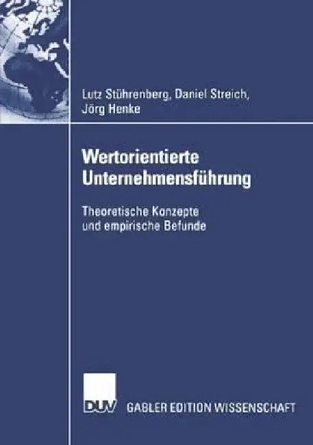 Wertorientierte Unternehmensführung (English, Lutz Stührenberg | Daniel Streich | Jörg Henke)