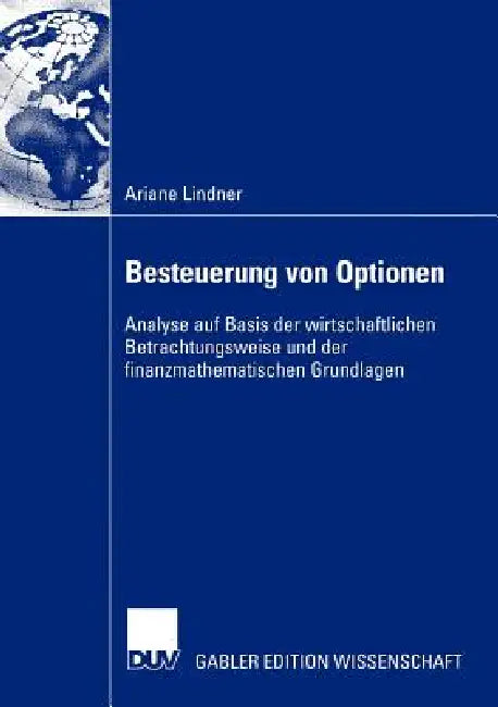 Besteuerung Von Optionen (English, Ariane Lindner)