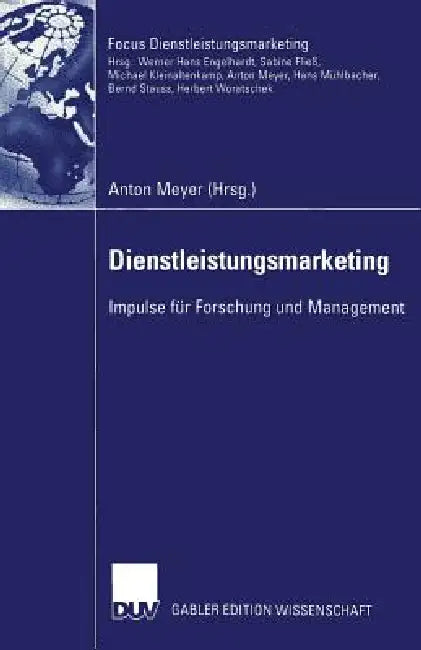 Dienstleistungsmarketing (English, Anton Meyer)