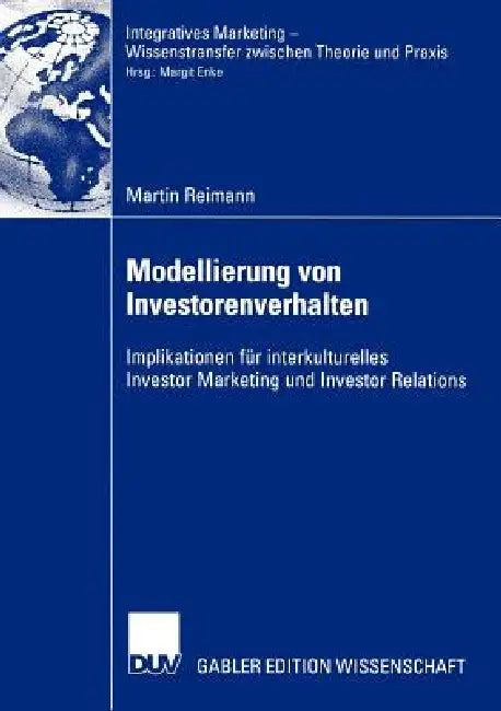 Modellierung Von Investorenverhalten (English, Martin Reimann | Prof Dr Margit Enke)