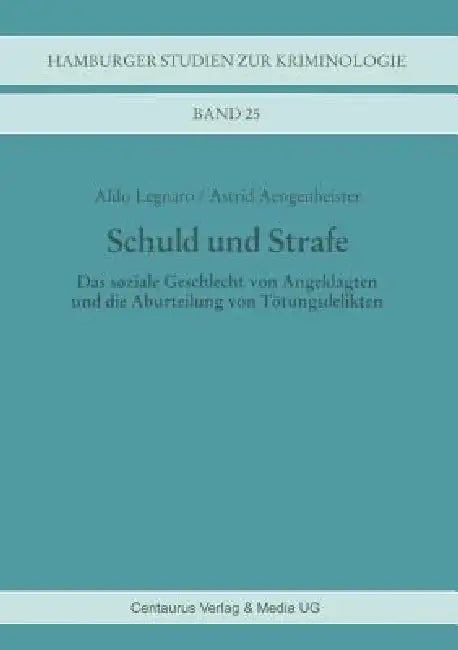 Schuld Und Strafe (English, Astrid Aengenheister | Aldo Legnaro)