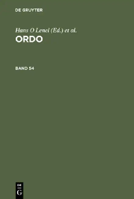Ordo (English, Hans O. Lenel | Helmut Gröner | Walter Hamm)