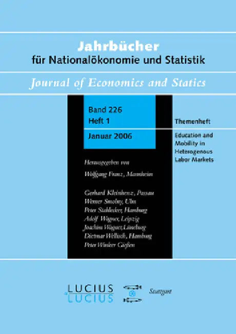 Education and Mobility in Heterogeneous Labor Markets (English, Wolfgang Franz)