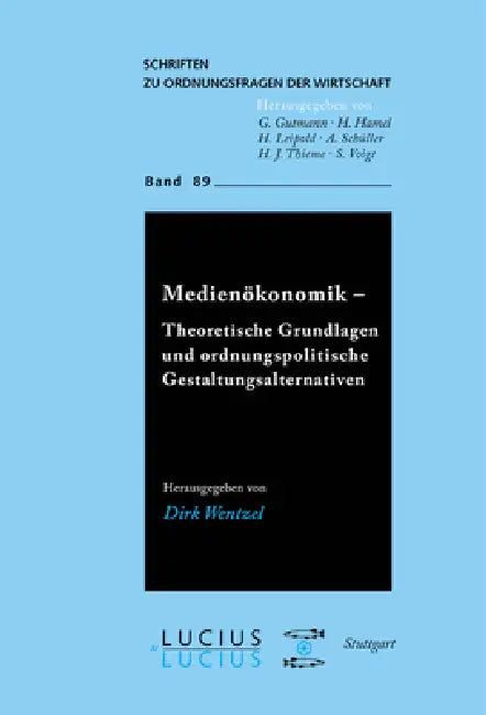 Medienökonomik (English, Dirk Wentzel)