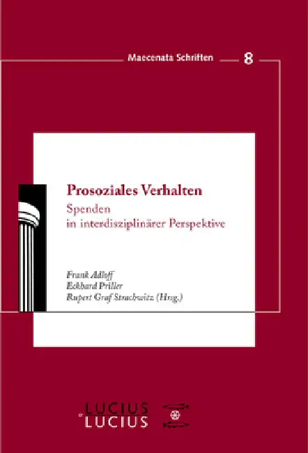 Prosoziales Verhalten (English, Frank Adloff | Eckhard Priller | Rupert Graf Strachwitz)