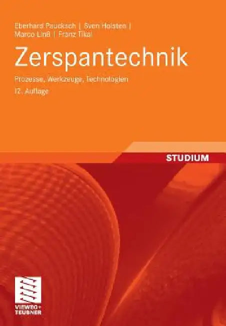 Zerspantechnik (English, Eberhard Paucksch | Sven Holsten | Marco Linß)