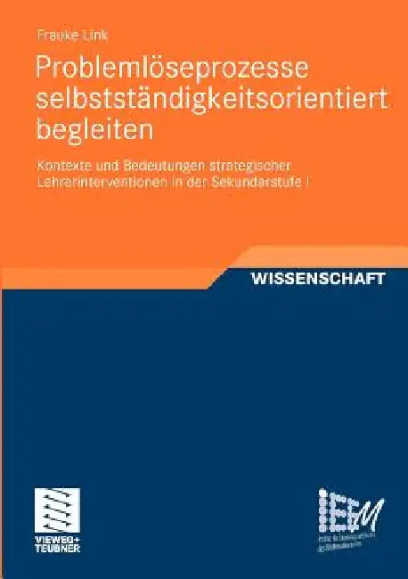 Problemlöseprozesse Selbstständigkeitsorientiert Begleiten (English, Frauke Link)
