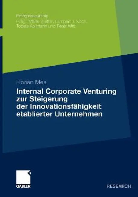 Internal Corporate Venturing Zur Steigerung Der Innovationsfähigkeit Etablierter Unternehmen (English, Florian Mes)