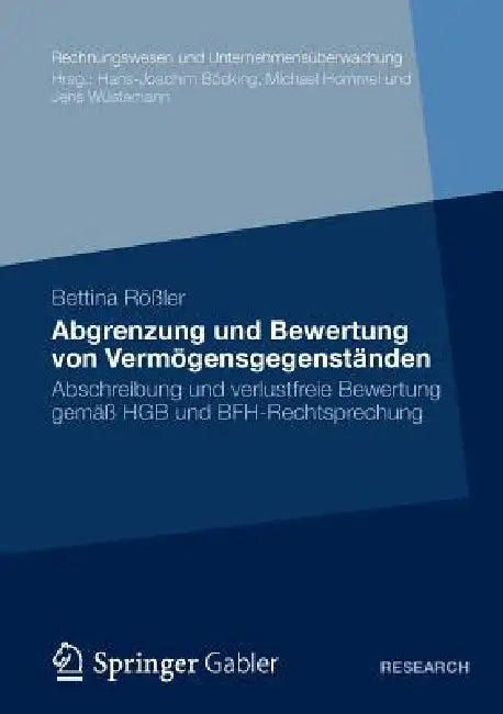 Abgrenzung Und Bewertung Von Vermögensgegenständen (English, Bettina Rößler)