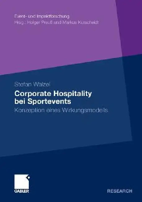 Corporate Hospitality Bei Sportevents (English, Stefan Walzel)