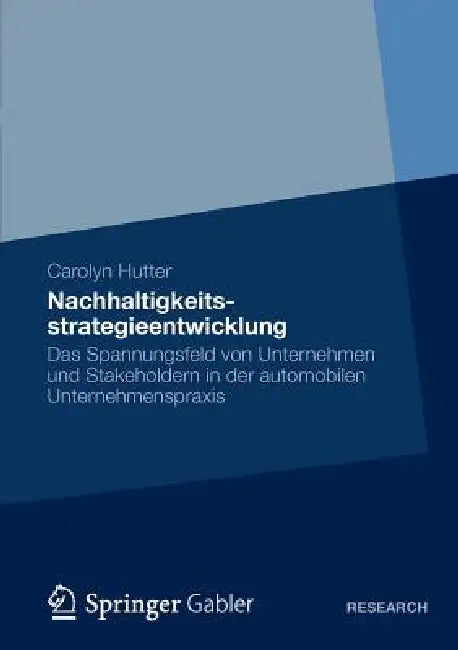 Nachhaltigkeitsstrategieentwicklung (English, Carolyn Hutter)