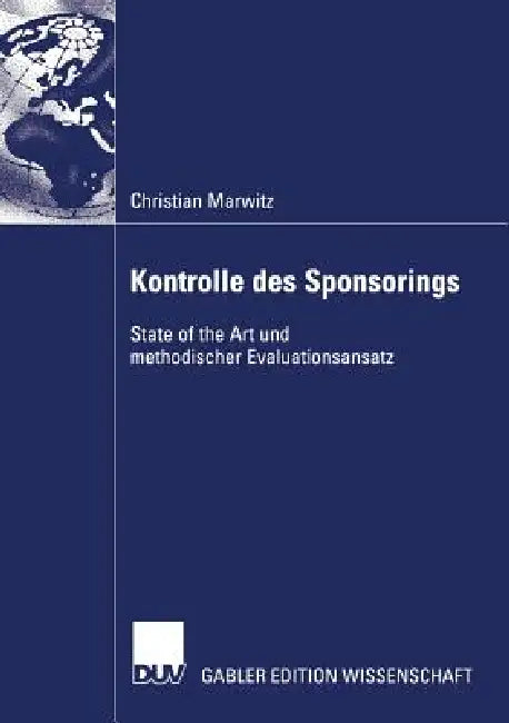 Kontrolle Des Sponsorings (English, Christian Marwitz | Prof Dr Dr Arnold Hermanns)