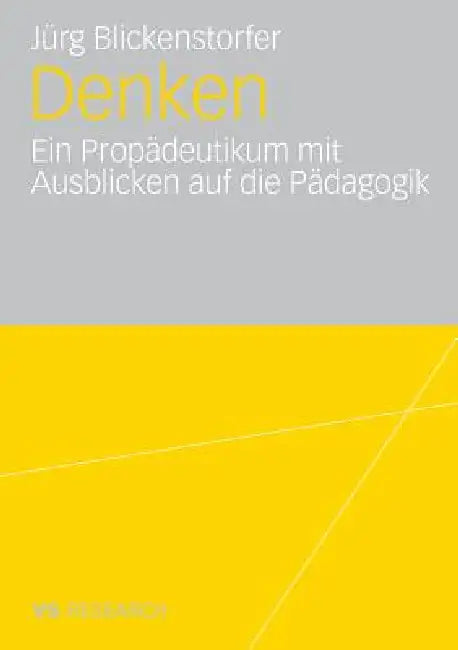 Denken. (English, Jürg Blickenstorfer)