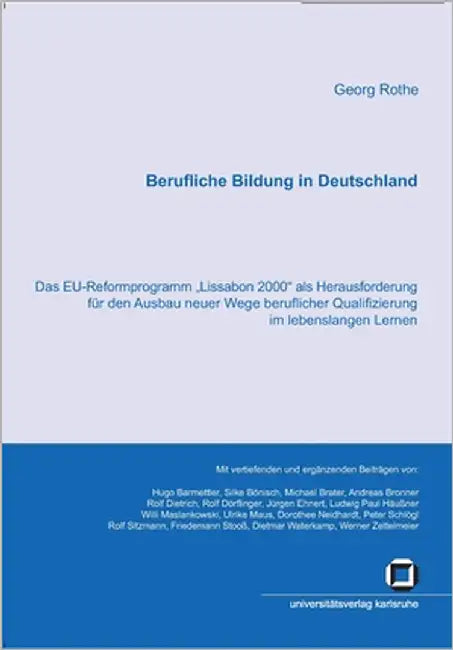 Berufliche Bildung in Deutschland (English, Georg Rothe)