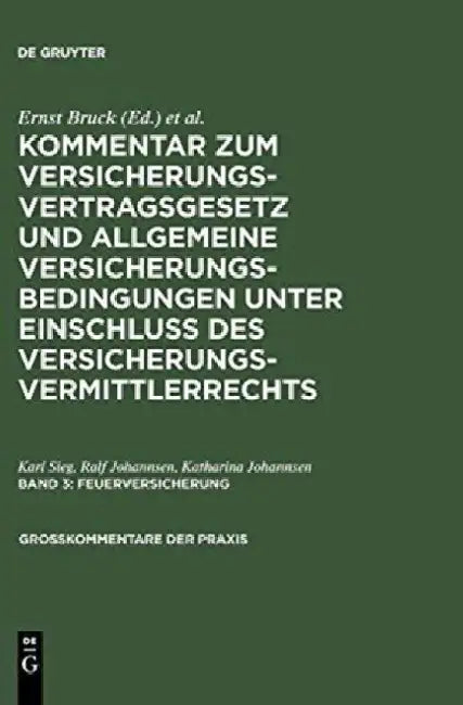 Feuerversicherung (English, Karl Sieg)
