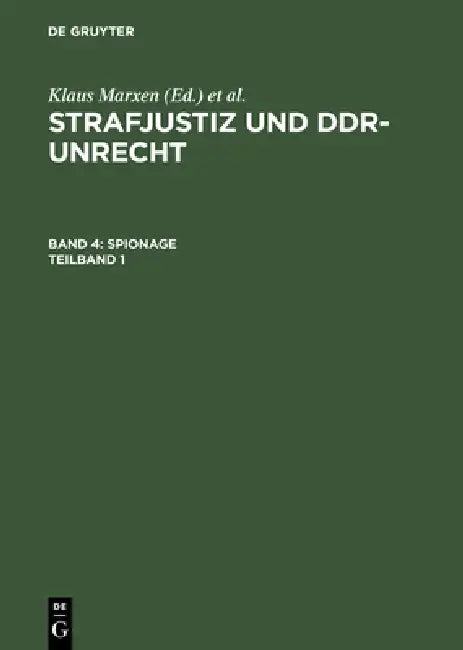 Spionage (English, Klaus Marxen)