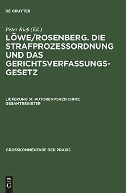 Autorenverzeichnis; Gesamtregister (English, Oliver Brandt)