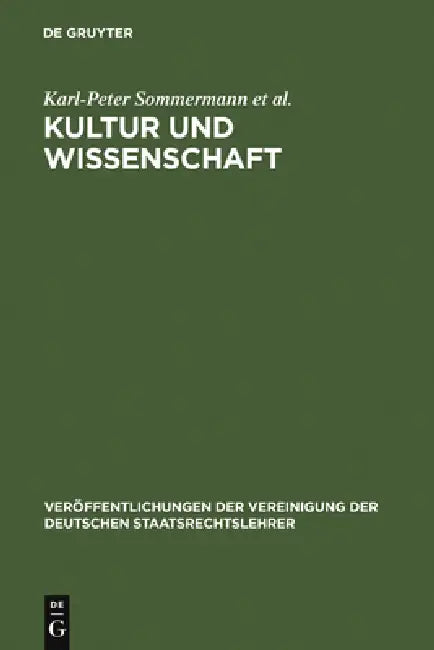Kultur und Wissenschaft (English, Karl-Peter Sommermann | Stefan Huster | Martin Schulte)