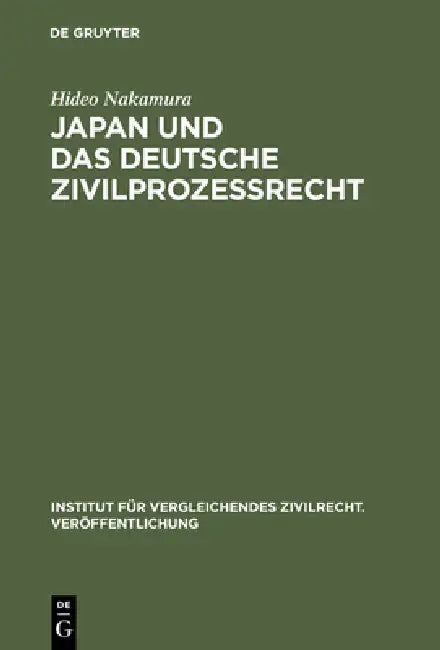 Japan und das deutsche Zivilprozessrecht (English, Hideo Nakamura)