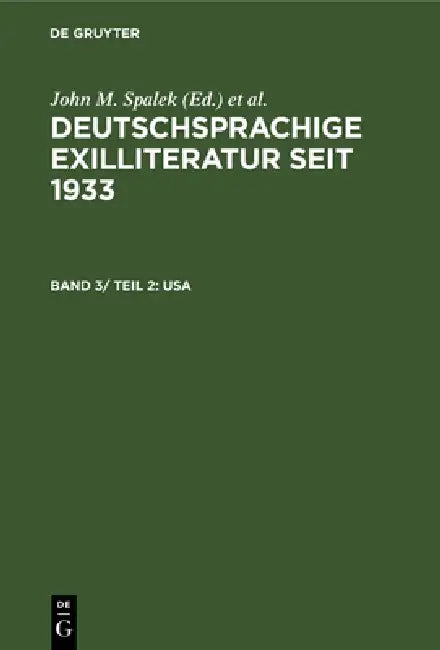 USA (English, John M. Spalek | Konrad Feilchenfeldt | Sandra H. Hawrylchak)