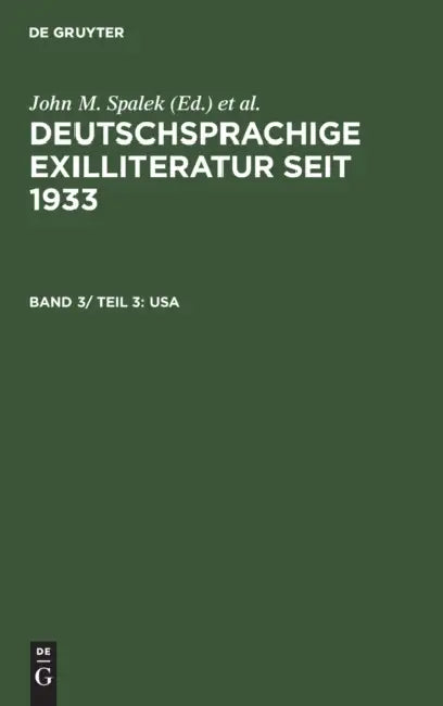 USA (English, John M. Spalek | Konrad Feilchenfeldt | Sandra H. Hawrylchak)