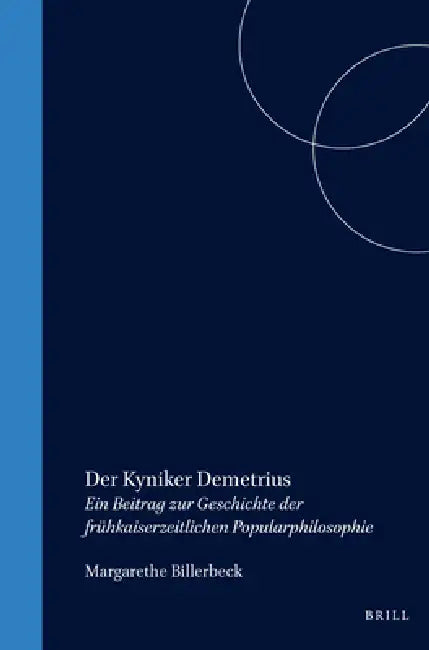 Der Kyniker Demetrius (English, Margarethe Billerbeck)