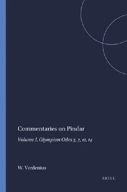 Commentaries on Pindar (English, W. J. Verdenius)