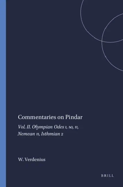 Commentaries on Pindar (English, W. J. Verdenius)