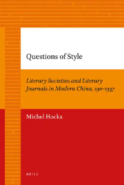 Questions of Style (English, Michel Hockx)