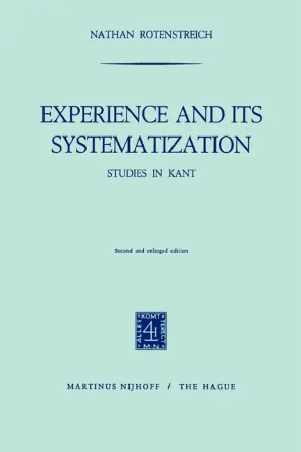 Experience and Its Systematization (English, Nathan Rotenstreich)