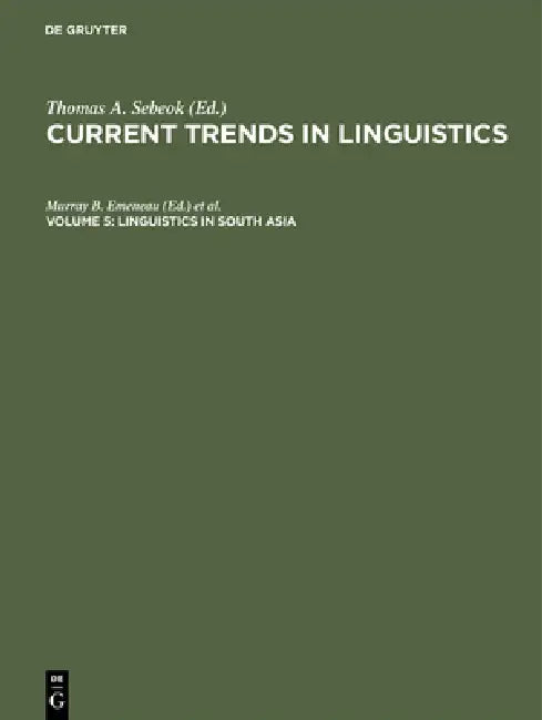 Linguistics in South Asia (English, Murray B. Emeneau | Charles A. Fergusson)