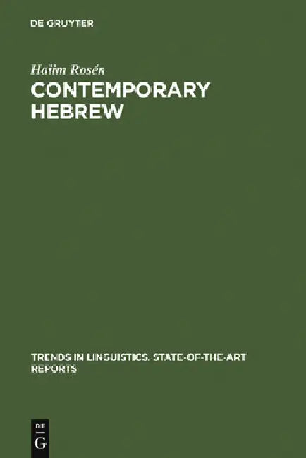 Contemporary Hebrew (English, Haiim Rosén)