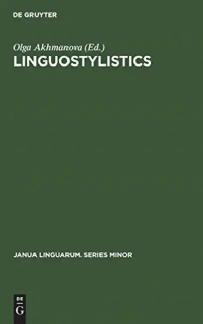 Linguostylistics (English, Olga Akhmanova)