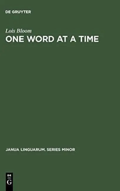 One Word at a Time (English, Lois Bloom)