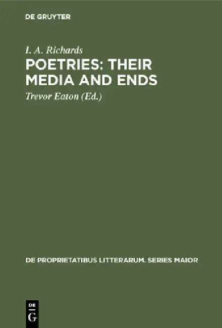 Poetries (English, I. a. Richards | Trevor Eaton)