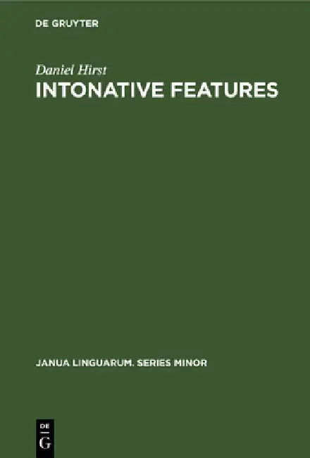Intonative Features (English, Daniel Hirst)