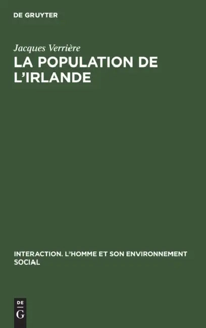 La Population de l'Irlande (English, Jacques Verrière)