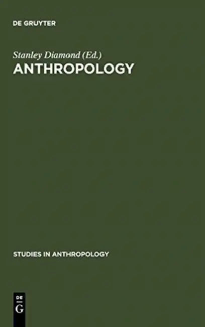 Anthropology (English, Stanley Diamond)