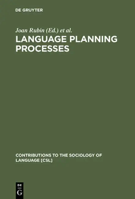 Language Planning Processes (English, Joan Rubin)