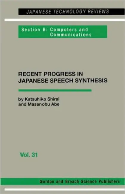 Japanese Speech Synthesis (English, Jeffry H. Shirai)