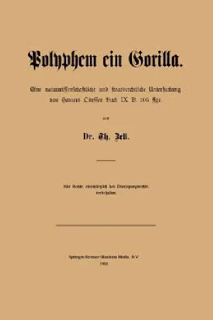 Polyphem Ein Gorilla (English, T. Zell)